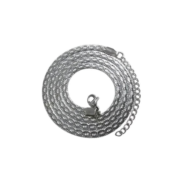 STERLING WAVE - 4mm Chain Pure Stainless Steel 21inch for Men & Boys