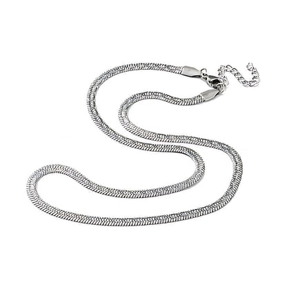 THE MEN THING Chain STERLING WAVE - 4mm Chain Pure Stainless Steel 21inch for Men & Boys
