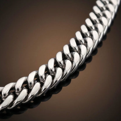 THE MEN THING Chain TITAN CURB - 11mm Stainless Steel Chain with Snap-Lock Box Clasp for Men & Boys (24inch)