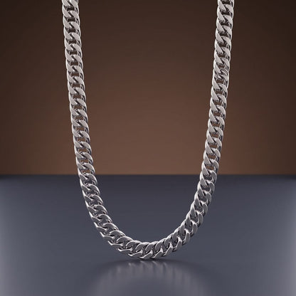 THE MEN THING Chain TITAN CURB - 11mm Stainless Steel Chain with Snap-Lock Box Clasp for Men & Boys (24inch)