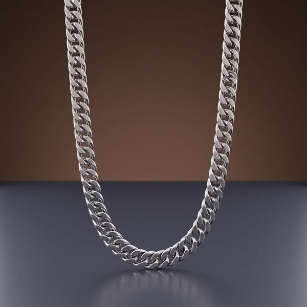 TITAN CURB - 11mm Stainless Steel Chain with Snap-Lock Box Clasp for Men & Boys (24inch)