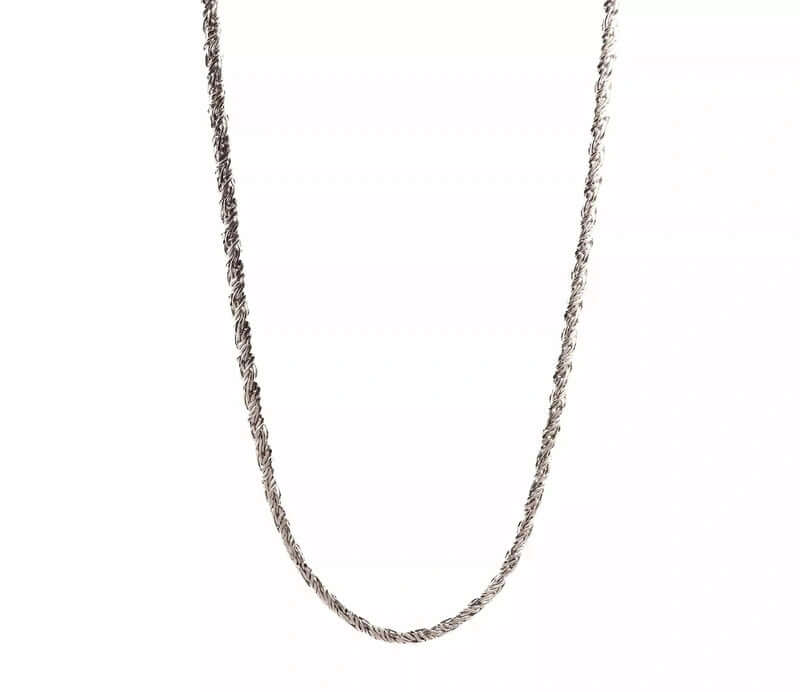 THE MEN THING Chain TWISTED CURB CHAIN - 6mm Pure Stainless Steel 24inch for Men & Boys