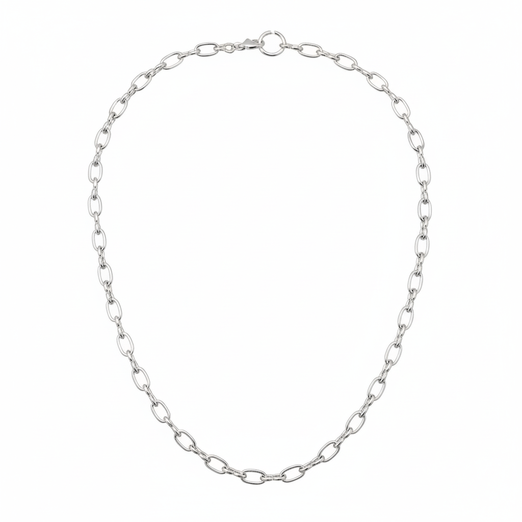 THE MEN THING Chain VALENRO - 7mm Chain Pure Stainless Steel 23inch for Men & Boys