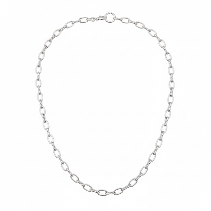 THE MEN THING Chain VALENRO - 7mm Chain Pure Stainless Steel 23inch for Men & Boys