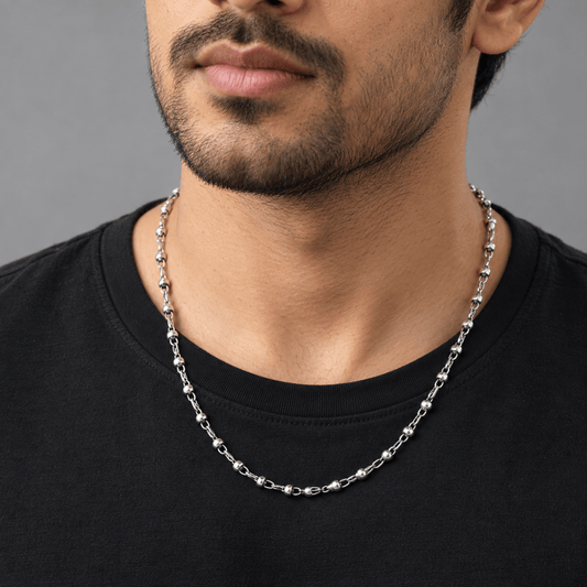 THE MEN THING Chain VALTRIC - 4.5mm-6.5mm Chain Pure Stainless Steel 23inch for Men & Boys