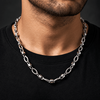 THE MEN THING Chain VALTRIC - 4.5mm-6.5mm Chain Pure Stainless Steel 23inch for Men & Boys