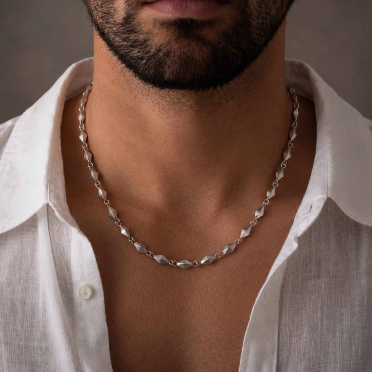 THE MEN THING Chain VANE - 4mm Chain Pure Stainless Steel 21inch for Men & Boys