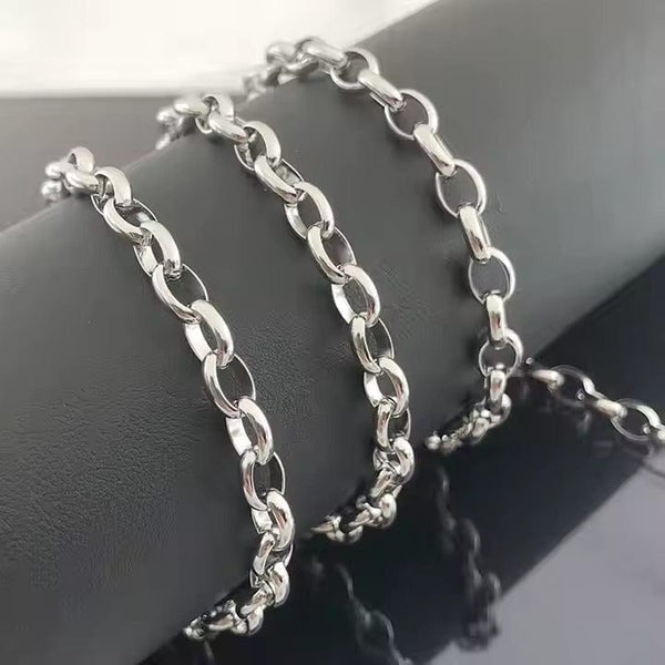 VELMORO - 9mm Chain Pure Stainless Steel 23inch for Men & Boys