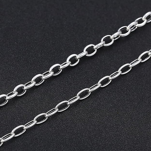 VELMORO - 9mm Chain Pure Stainless Steel 23inch for Men & Boys