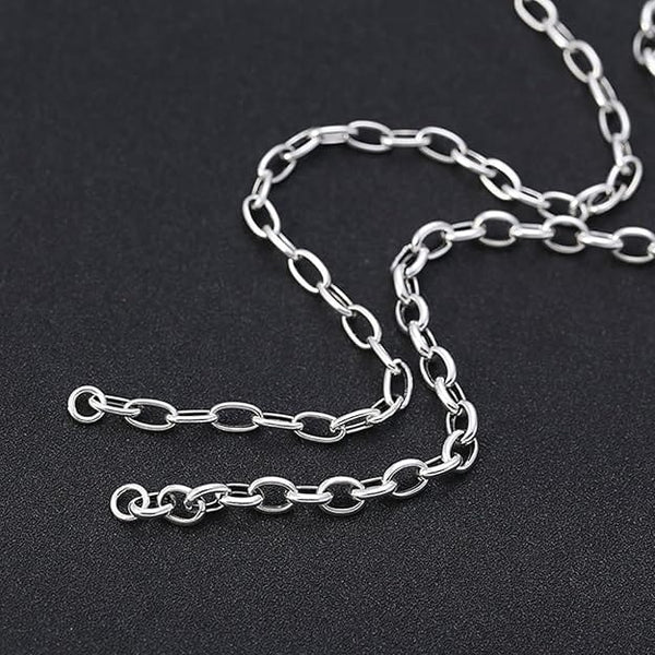 VELMORO - 9mm Chain Pure Stainless Steel 23inch for Men & Boys