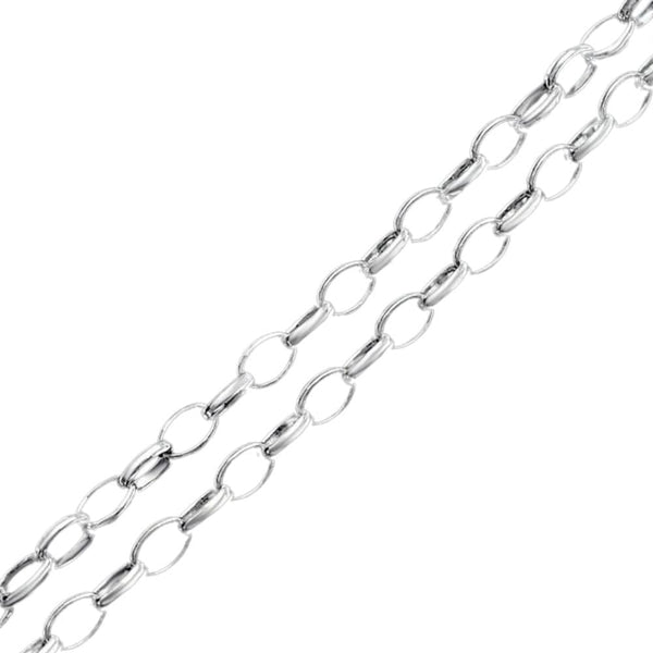 VELMORO - 9mm Chain Pure Stainless Steel 23inch for Men & Boys