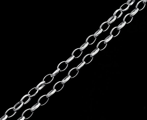 VELMORO - 9mm Chain Pure Stainless Steel 23inch for Men & Boys
