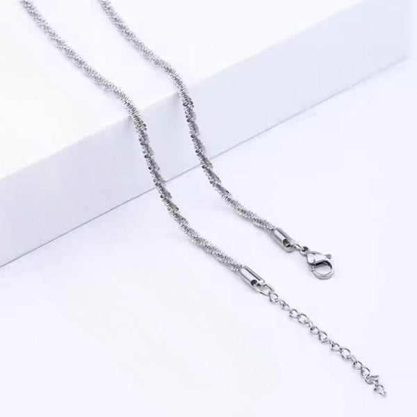 VELTRIX - 3mm Chain Pure Stainless Steel 21inch for Men & Boys