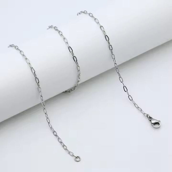 VERONIX - 4mm Chain Pure Stainless Steel 23inch for Men & Boys