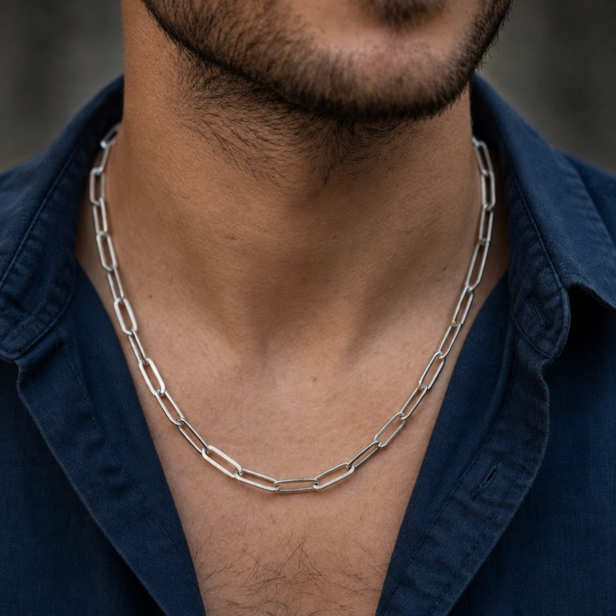 THE MEN THING Chain VERONIX - 4mm Chain Pure Stainless Steel 23inch for Men & Boys