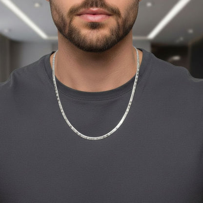 THE MEN THING Chain ZENLOVE - 4mm Chain Pure Stainless Steel 21inch for Men & Boys