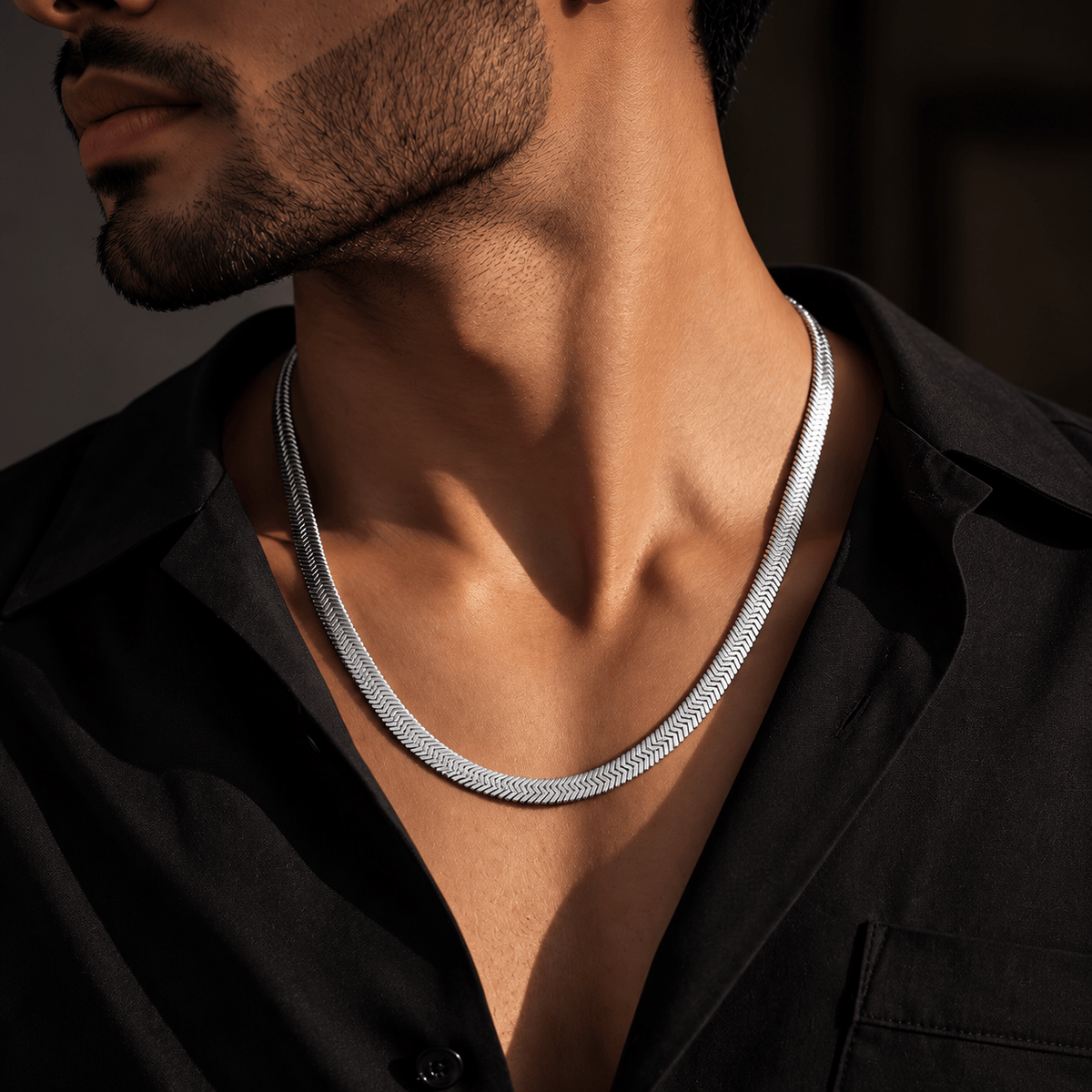 THE MEN THING Chain ZENLOVE - 4mm Chain Pure Stainless Steel 21inch for Men & Boys