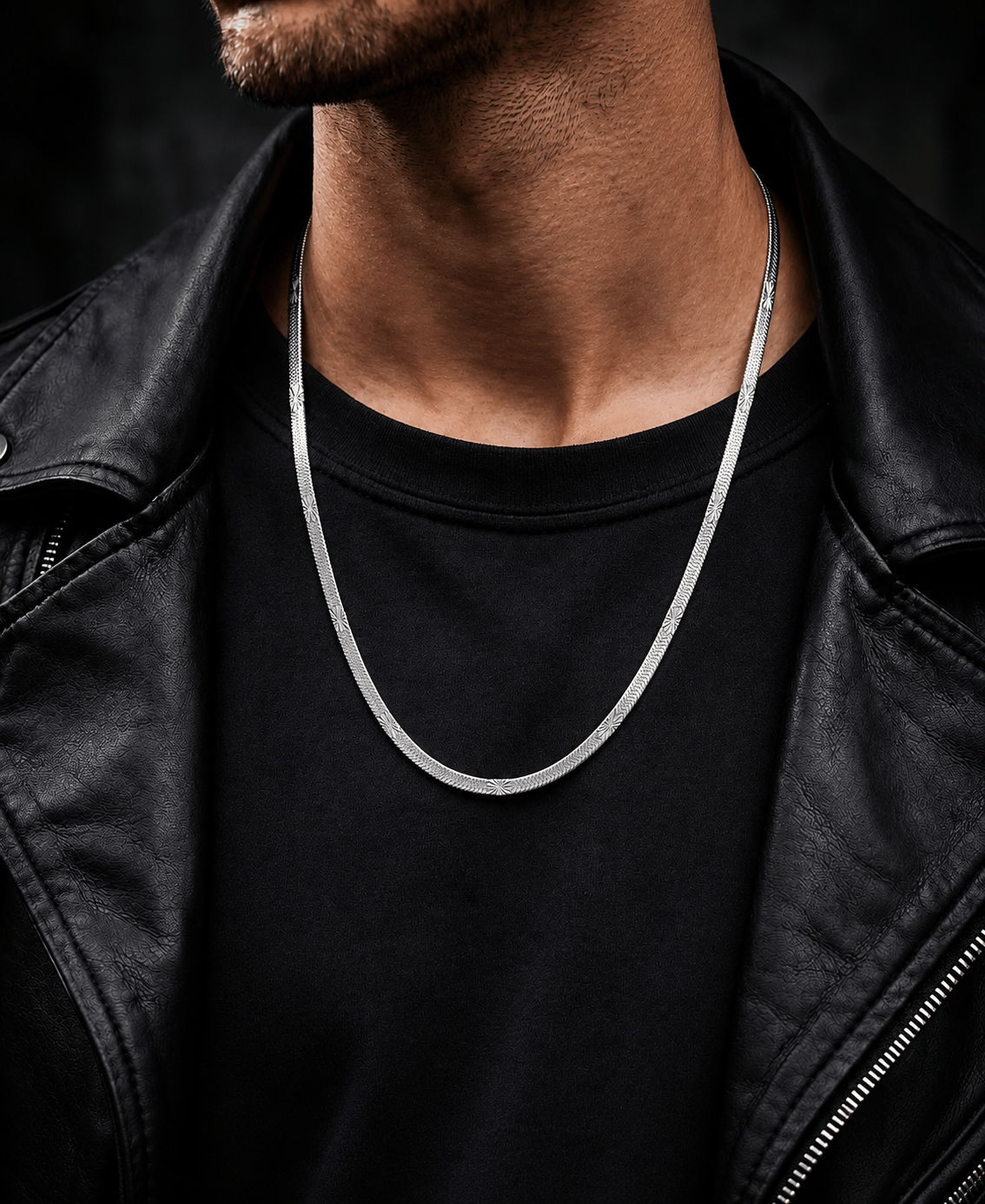 THE MEN THING Chain ZERITH - 3mm Chain Pure Stainless Steel 19inch for Men & Boys