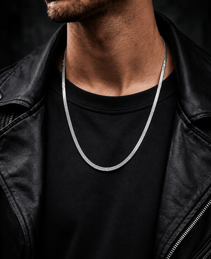 THE MEN THING Chain ZERITH - 3mm Chain Pure Stainless Steel 19inch for Men & Boys