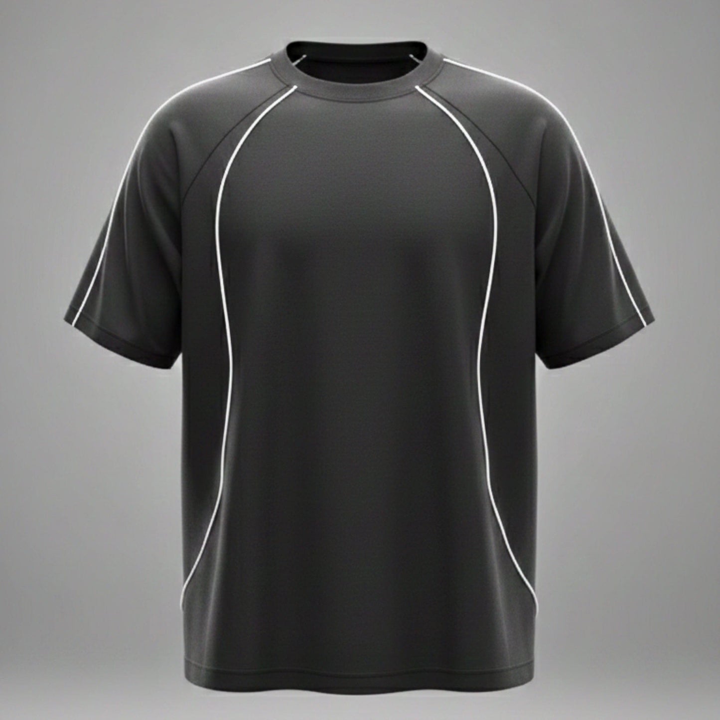 THE MEN THING CONTOUR TRACE Oversized T-Shirt – Black