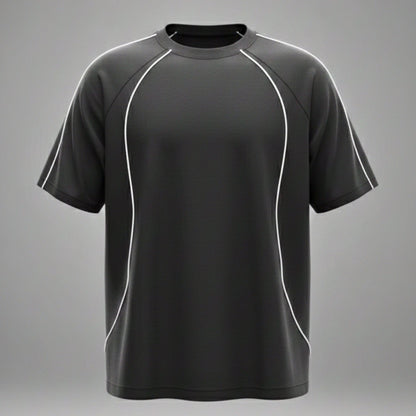 THE MEN THING CONTOUR TRACE Oversized T-Shirt – Black