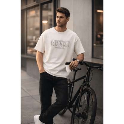 THE MEN THING DUNE CLASSIC Oversized T-Shirt – White