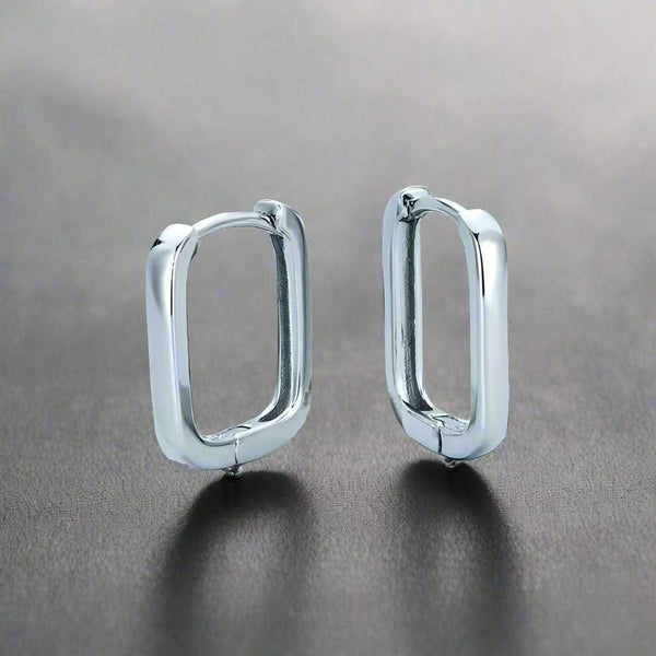 BOXED LINK - 10mm Pure Titanium Steel Hoop Earrings for Men & Boys (2pcs)