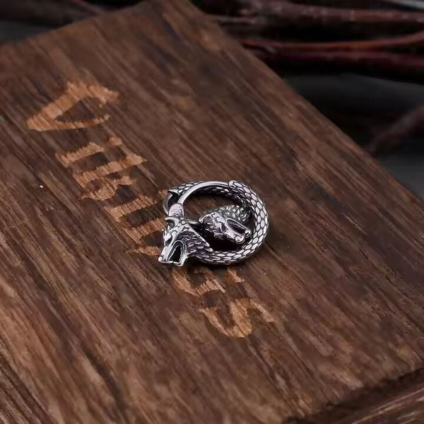 DIREWOLF - 5mm Titanium Steel Hoop Earrings for Men & Boys (2pcs)