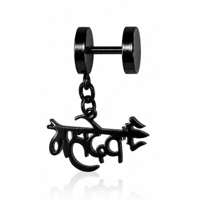 THE MEN THING Earring MAHADEV EDGE - Stainless Steel Earring for Men & Boys (2 Pcs)