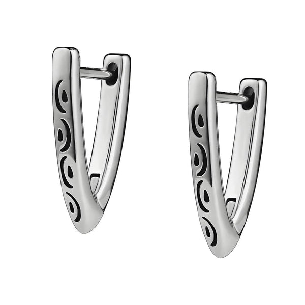 VOID ARC - 5mm Pure Titanium Steel Hoop Earrings for Men & Boys (2pcs)