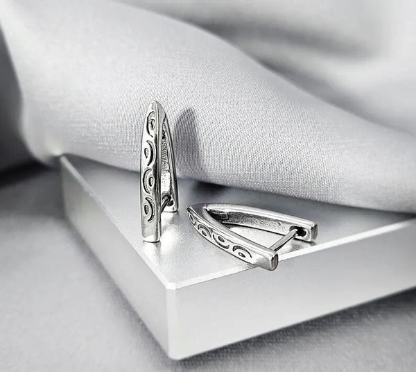 VOID ARC - 5mm Pure Titanium Steel Hoop Earrings for Men & Boys (2pcs)