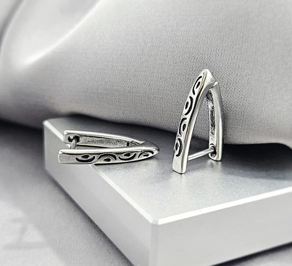 VOID ARC - 5mm Pure Titanium Steel Hoop Earrings for Men & Boys (2pcs)