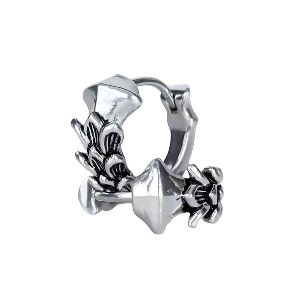 WRAITHLEAF - 10mm Titanium Steel Hoop Earrings for Men & Boys (2pcs)