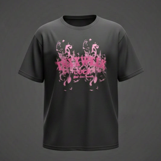 THE MEN THING INXX WEEK LUCK Oversized T-Shirt - Black