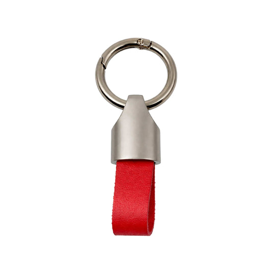 THE MEN THING KeyChains AEROLOOP - RED & MATTE GRAY - Stainless Steel Keychain for Men & Boy