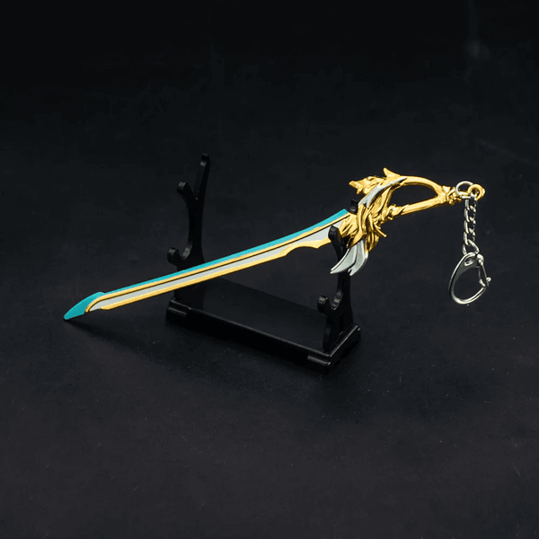 AETHERBLADE - Genshin ఇంపాక్ట్ అనిమే కీచైన్ | గేమ్ మెన్ & బాయ్ కోసం Xiao Cosplay మిశ్రమం వెపన్ కీచైన్