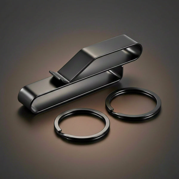 ALTOR - BLACK - Stainless Steel Keychain for Men & Boy