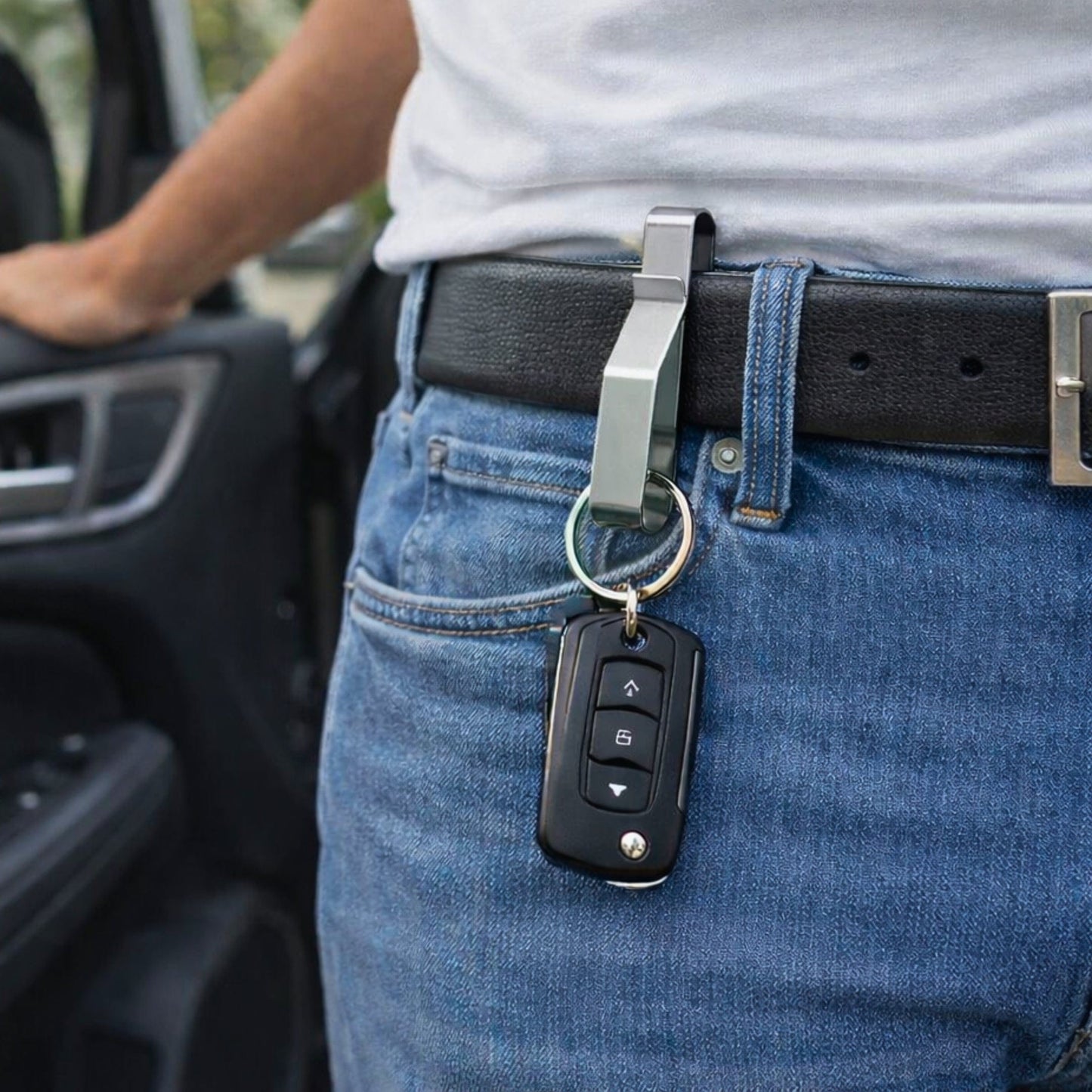 THE MEN THING KeyChains ALTOR - STEEL - Stainless Steel Keychain for Men & Boy