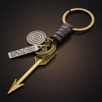 THE MEN THING KeyChains ARROW CHARM - Stainless Steel Keychain for Men & Boy