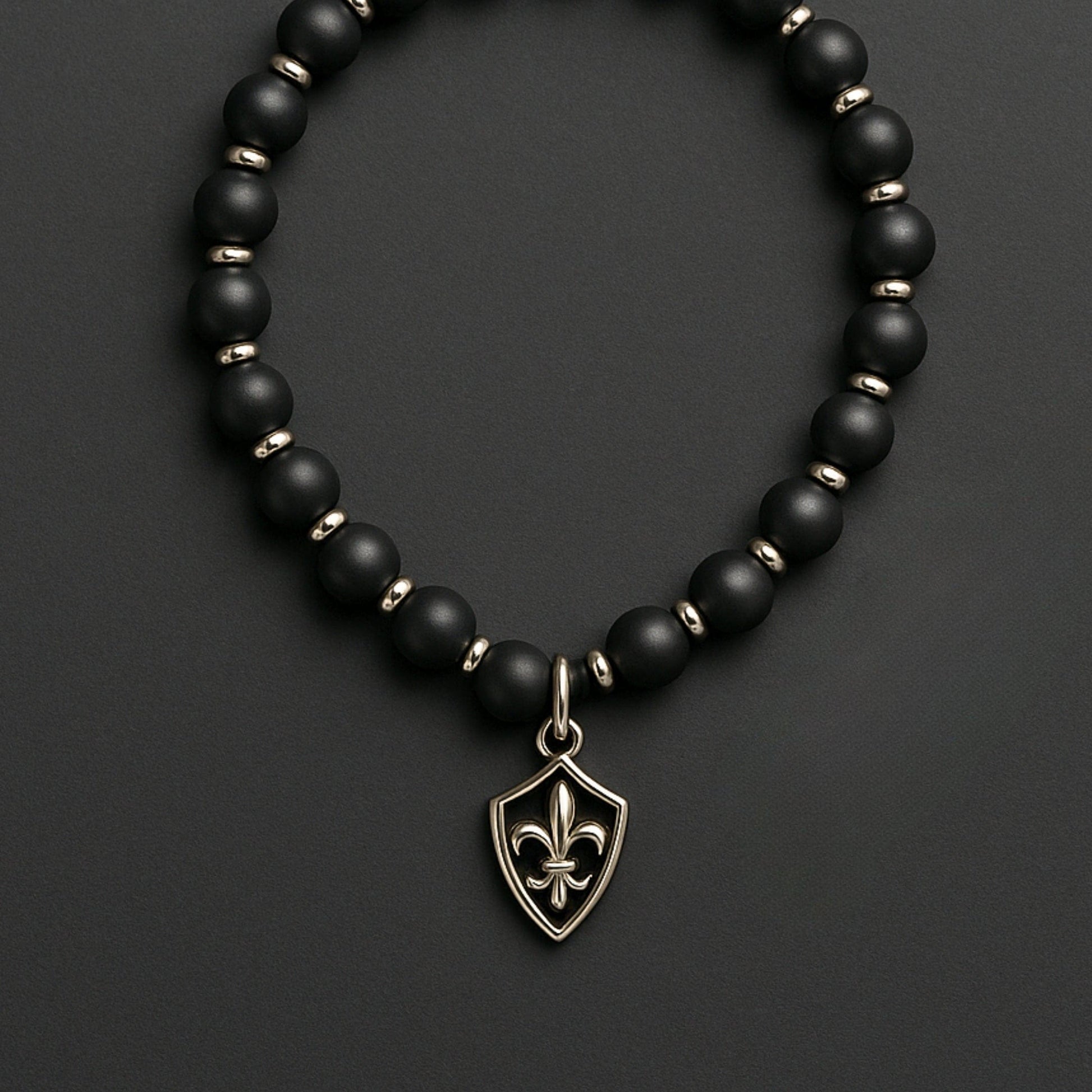 THE MEN THING KeyChains BLACK CITADEL - Pure Titanium Steel Pendant with Hand Wrist Phone Straps Keychain for Men & Boy "10"inch