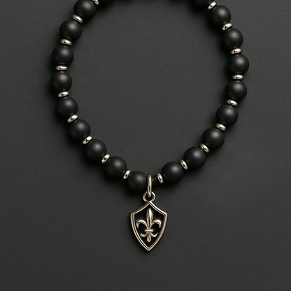 THE MEN THING KeyChains BLACK CITADEL - Pure Titanium Steel Pendant with Hand Wrist Phone Straps Keychain for Men & Boy "10"inch