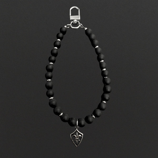 BLACK CITADEL - Pure Titanium Steel Pendant with Hand Wrist Phone Straps Keychain for Men & Boy 