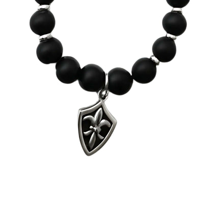 THE MEN THING KeyChains BLACK CITADEL - Pure Titanium Steel Pendant with Hand Wrist Phone Straps Keychain for Men & Boy "10"inch