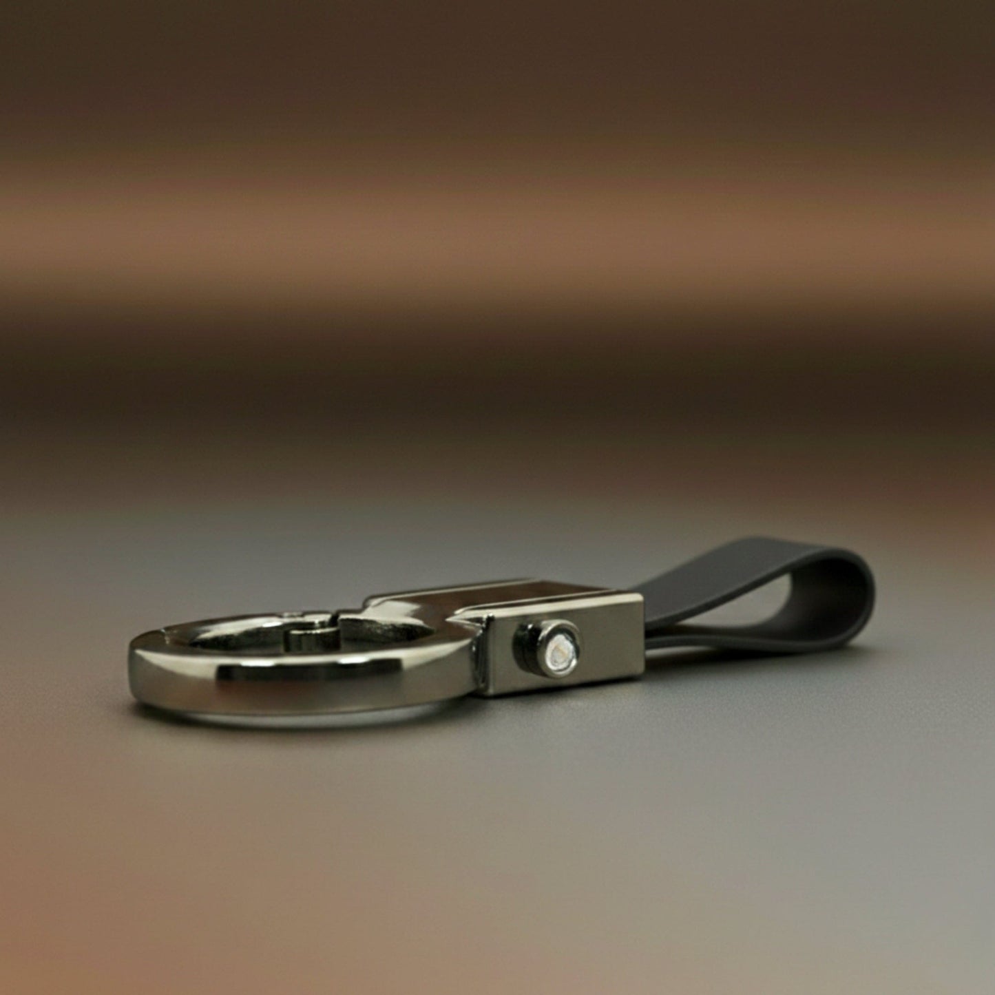 THE MEN THING KeyChains CORE LOOP - BROWN - Stainless Steel Keychain for Men & Boy