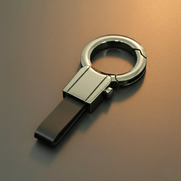 CORE LOOP - BLACK - Stainless Steel Keychain for Men & Boy