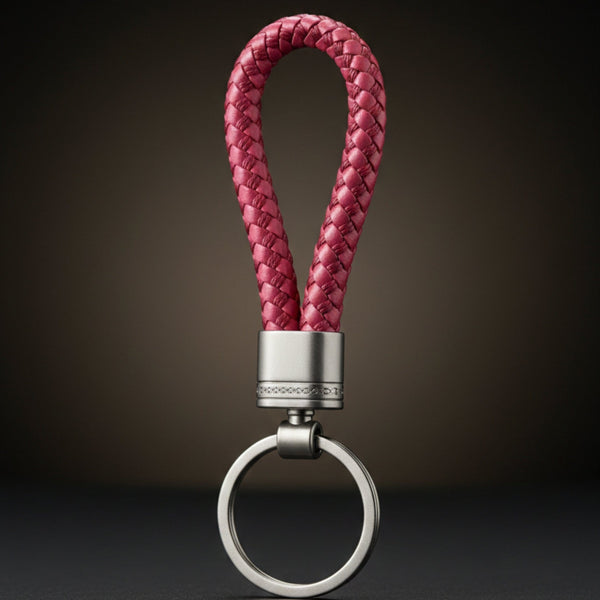 CRIMSON LOOP BRAIDED - RED  - Stainless Steel Keychain for Men & Boy