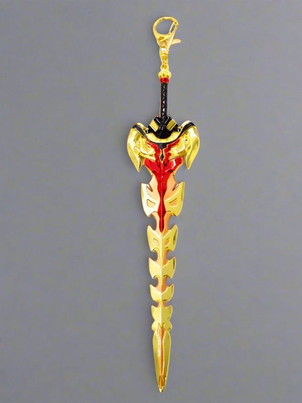 EYE OF GOD SWORD - Genshin Impact Anime Keychain | Game Xiao Cosplay Alloy Weapon Keychain for Men & Boy