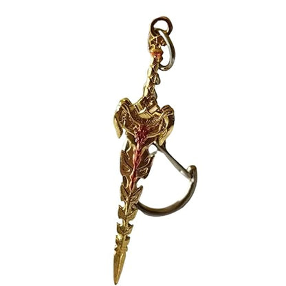 THE MEN THING KeyChains EYE OF GOD SWORD - Genshin Impact Anime Keychain | Game Xiao Cosplay Alloy Weapon Keychain for Men & Boy