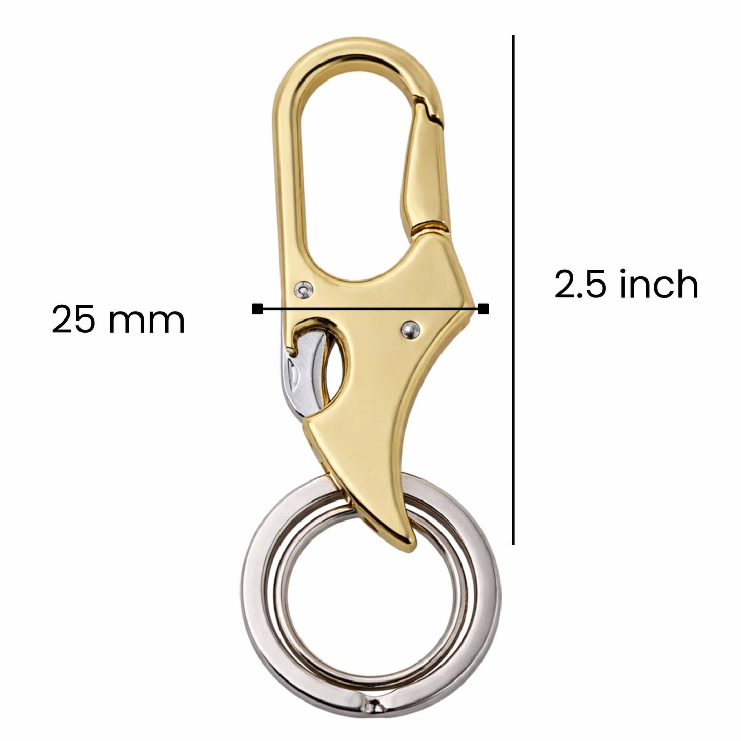THE MEN THING KeyChains FALCON BEAK - GOLDEN - Stainless Steel Keychain for Men & Boy