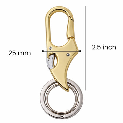 THE MEN THING KeyChains FALCON BEAK - GOLDEN - Stainless Steel Keychain for Men & Boy